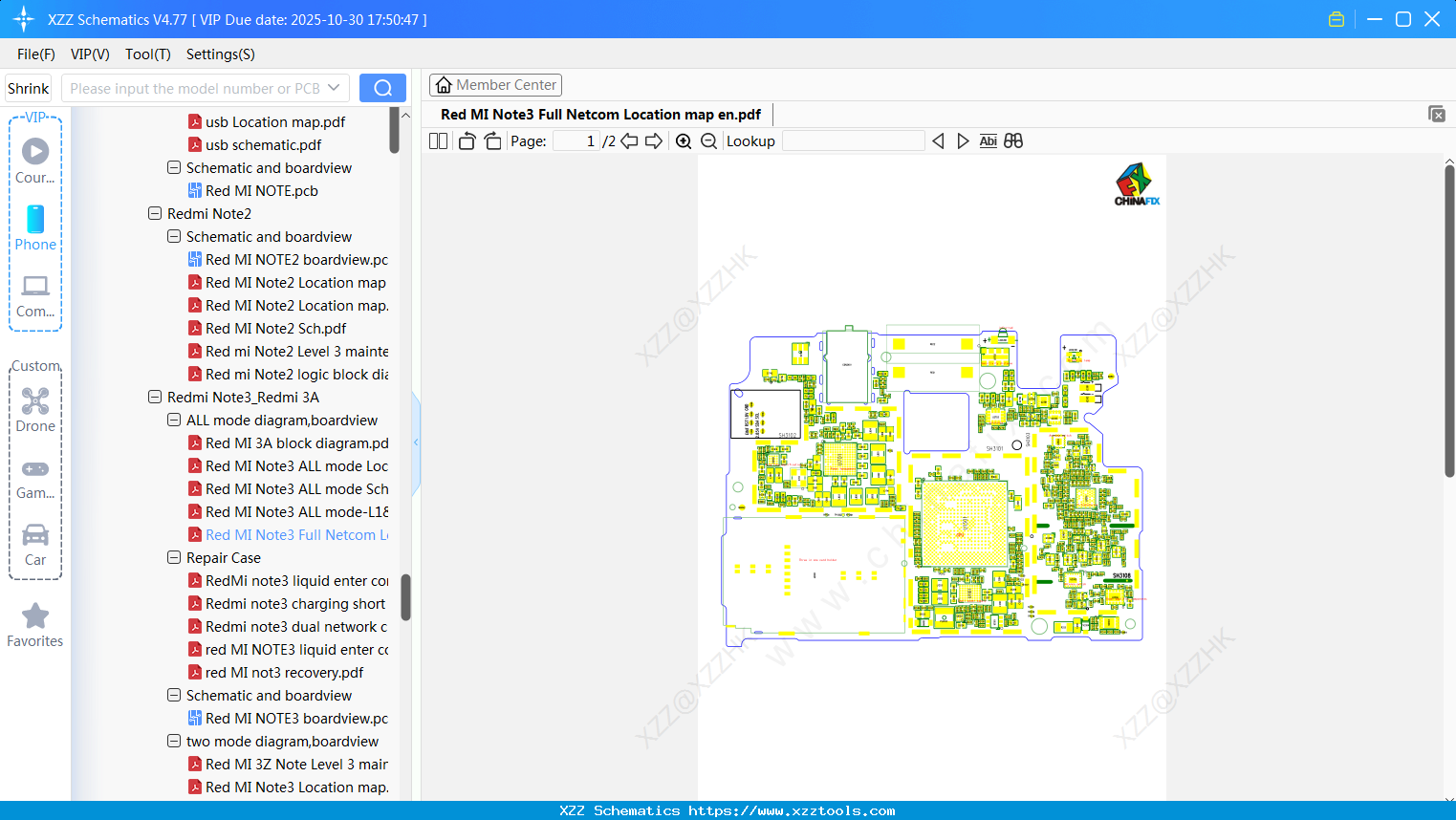 Xiaomi Redmi Note3 Full Netcom Location Map En